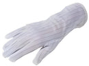 White gloves on a white background